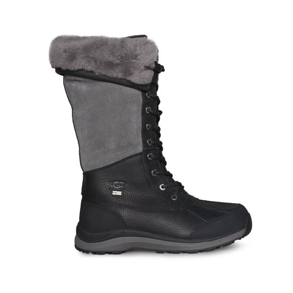 UGG Adirondack III Tall Black Grey Boots Women's